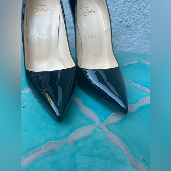 Christian Louboutin Pigalle Follies 100MM Pumps Black Patent - Picture 15 of 16